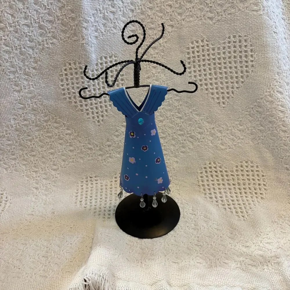 Floral Dress Girl Wire Jewlery Organizer